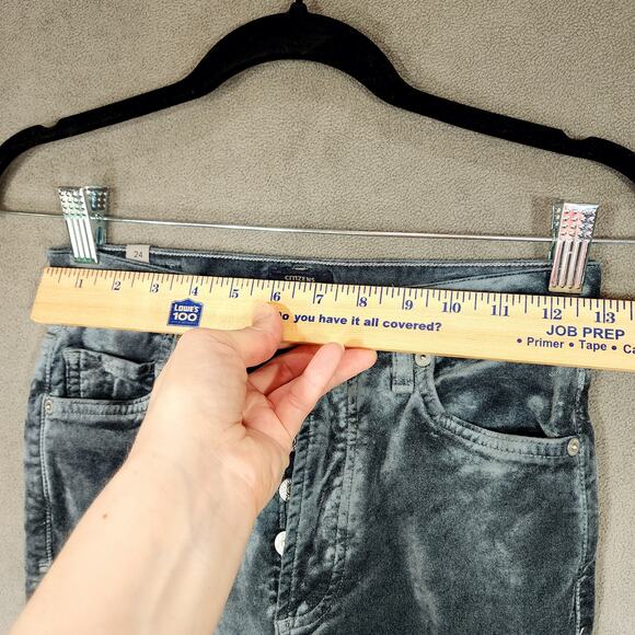 Citizens of Humanity Olivia Velvet Jeans 24 Women Blue High Rise Slim Ankle USA - Picture 4 of 11